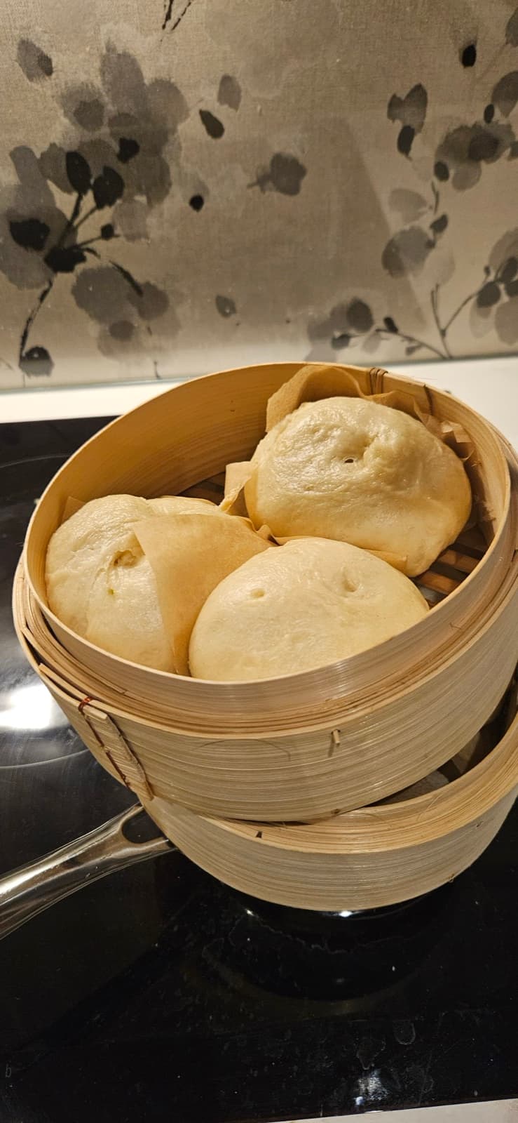 The cooked pork buns